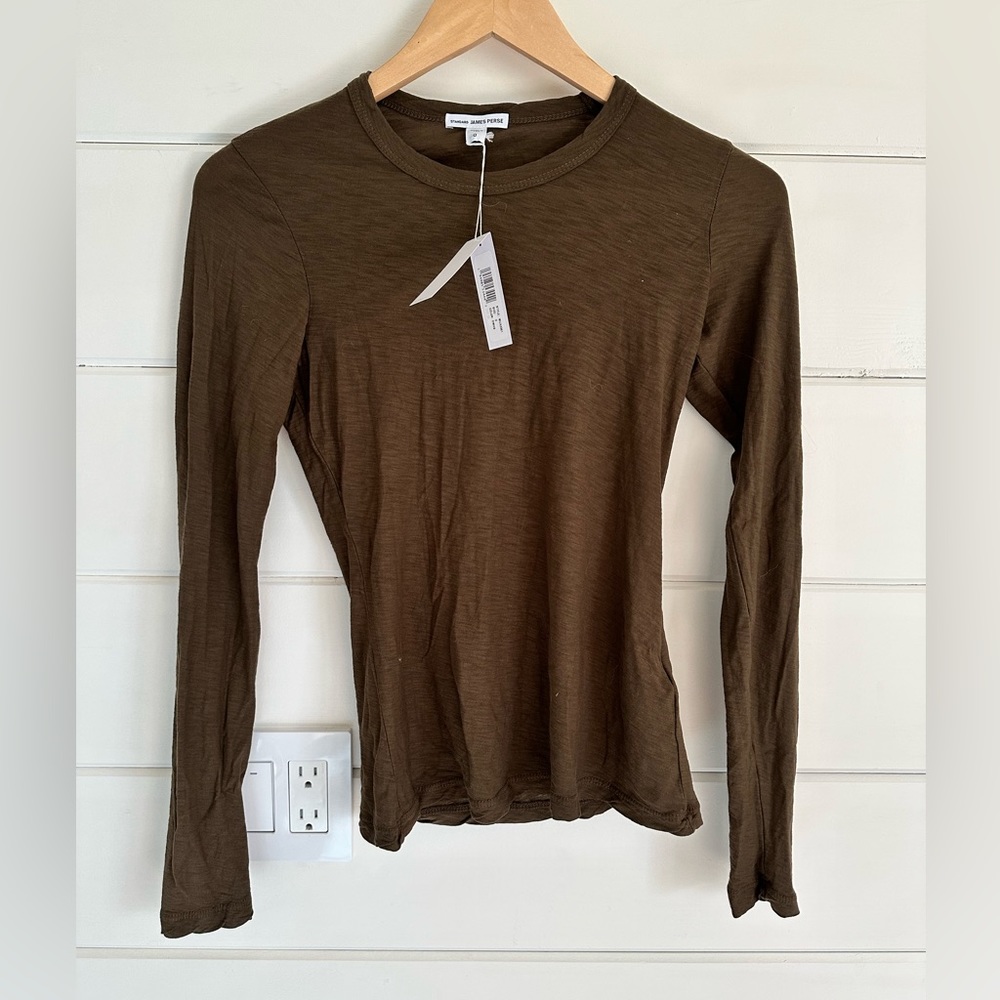 Standard James Perse crew neck long sleeve t